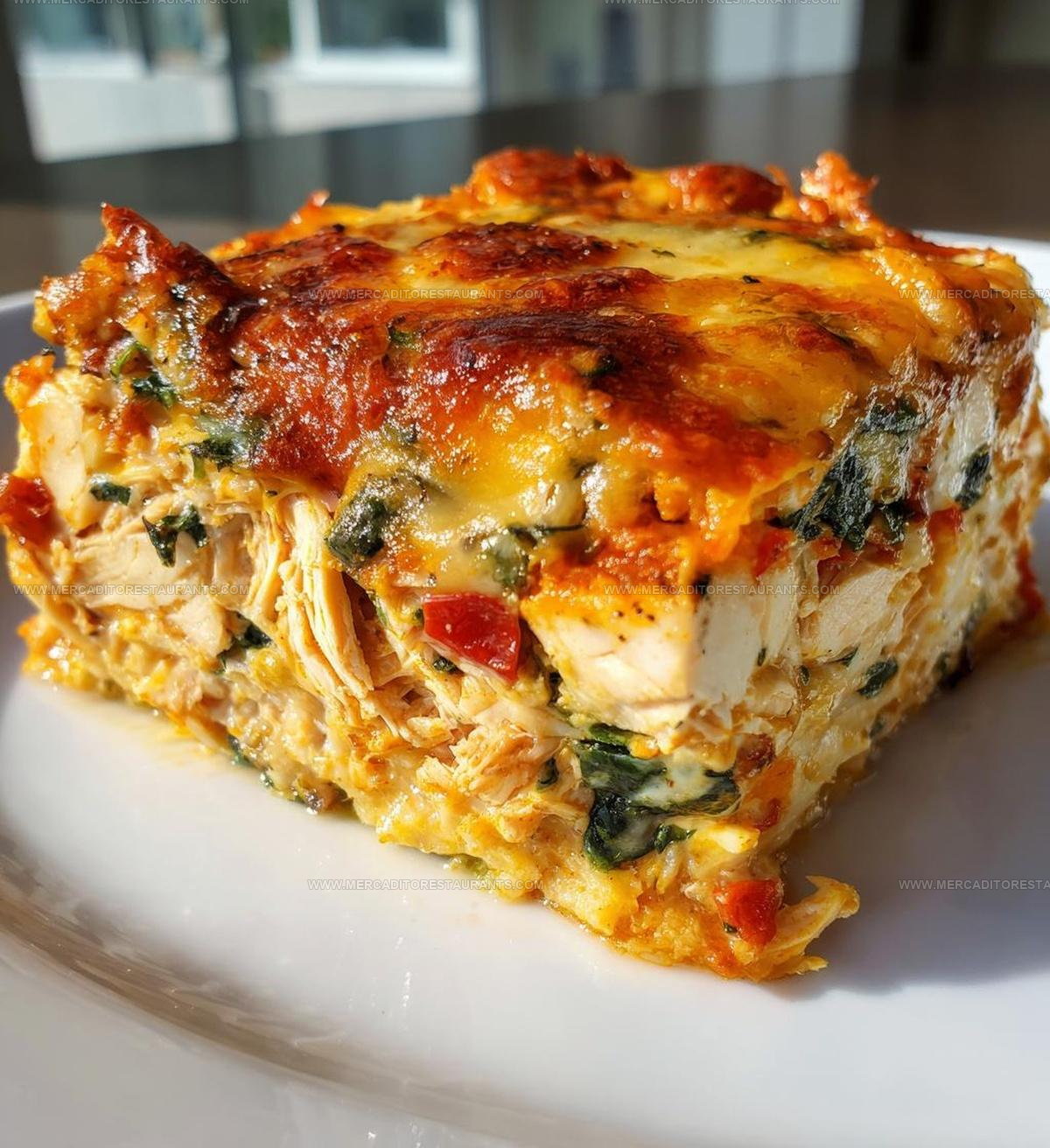 TexMex Chicken Tortilla Spinach Casserole Recipe