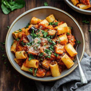 Roasted Vegetable Eggplant Pasta Recipe