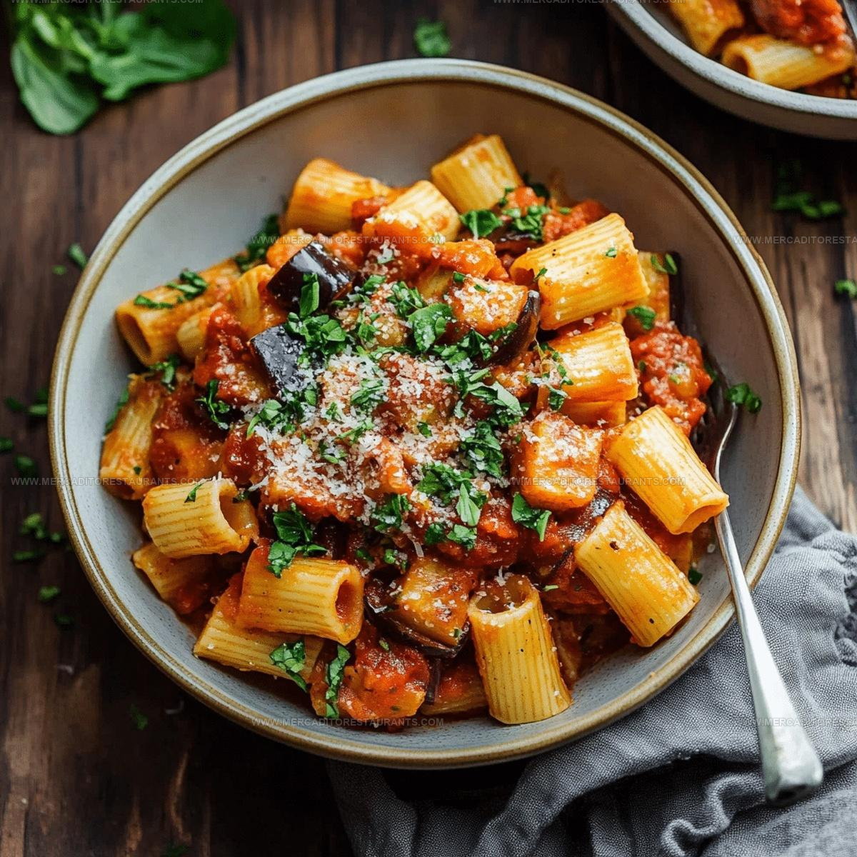 Roasted Vegetable Eggplant Pasta Recipe