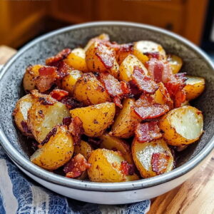 Crispy Bacon Honey Roasted Potatoes Recipe
