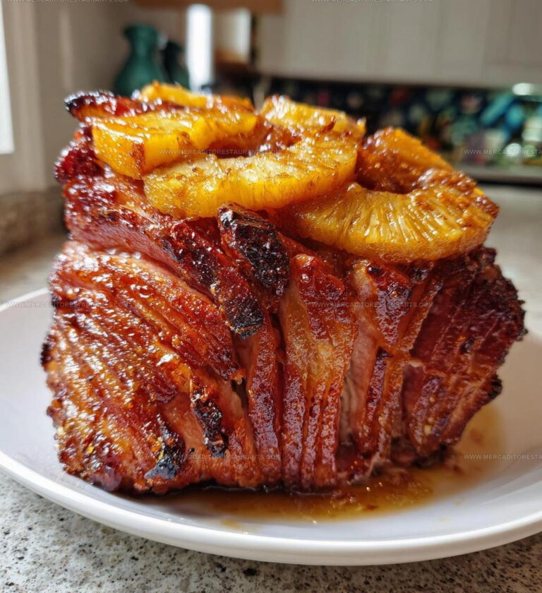 Baked Ham With Pineapple And Brown Sugar Glaze Recipe