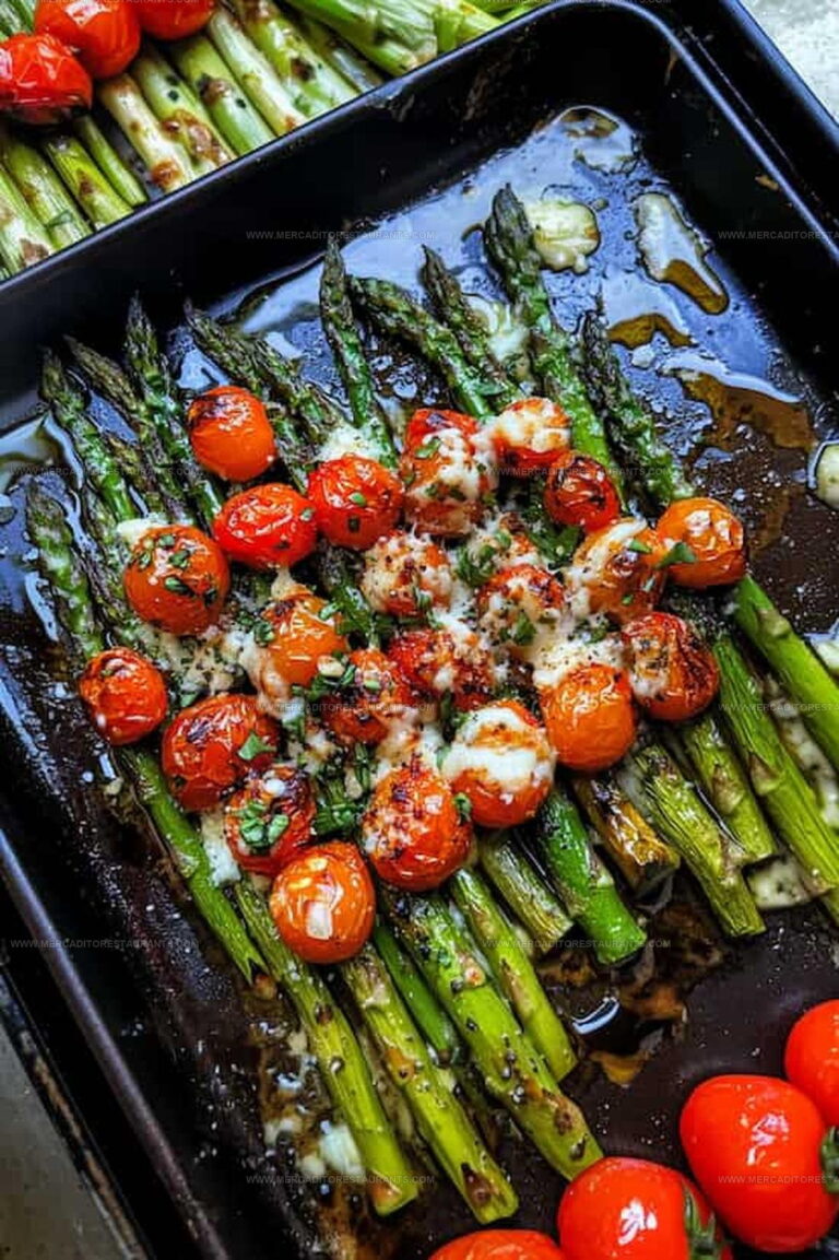 Oven Roasted Asparagus with Parmesan and Tomatoes Recipe