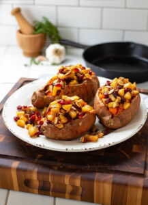 Cranberry Apple Twice-Baked Sweet Potatoes Recipe