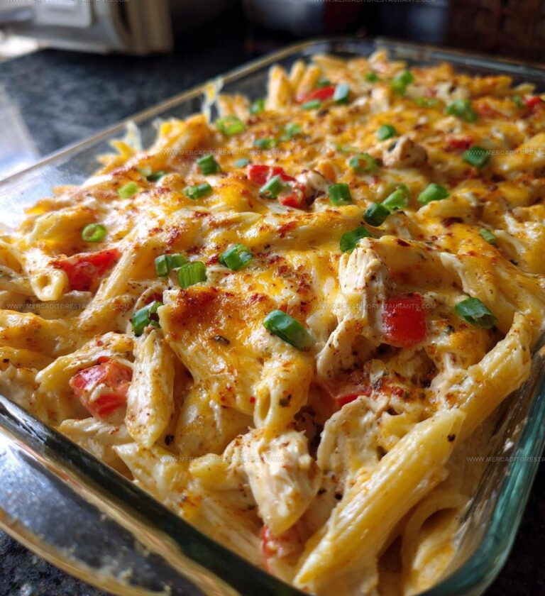 Spicy Cajun Cream Cheese Chicken Pasta Bake Recipe