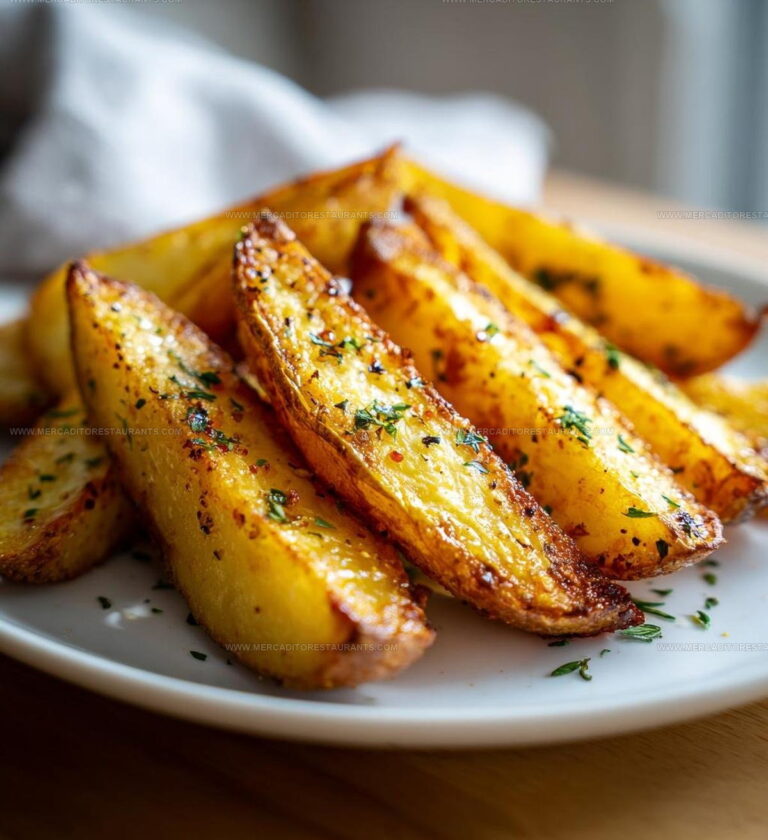 Seasoned Baked Potato Wedges Recipe