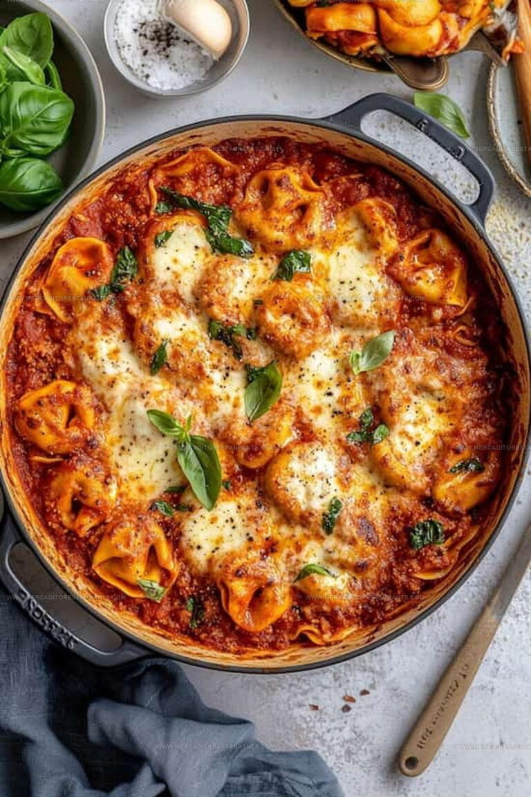 Cheesy 20-Minute Baked Tortellini Recipe