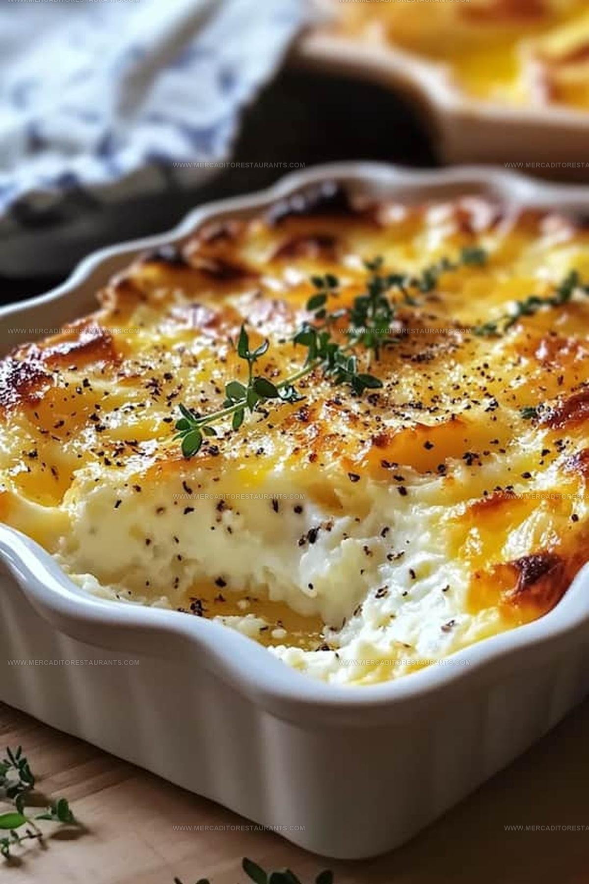 Baked Eggs with Cottage Cheese Recipe