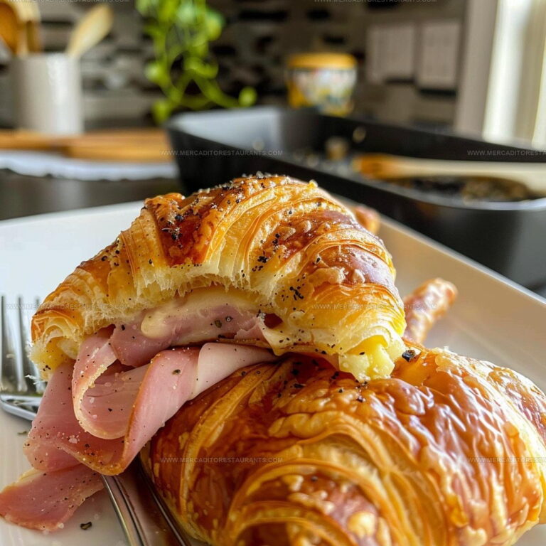 Bakery Ham Cheese Croissants Recipe