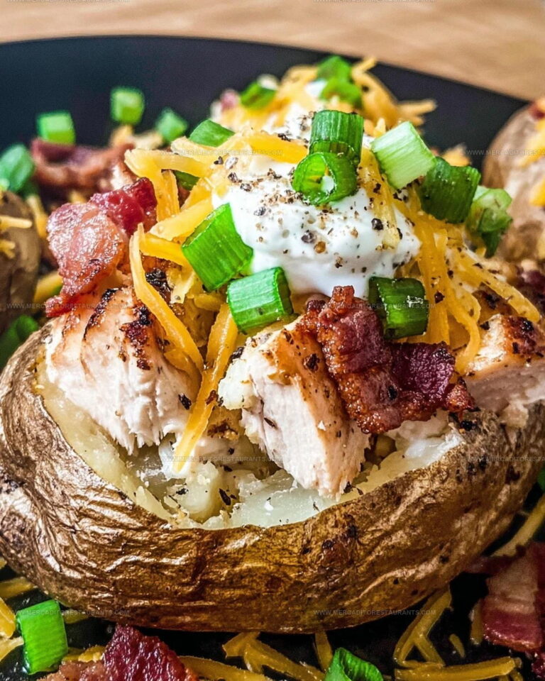 Chicken Bacon Ranch Baked Potatoes Recipe