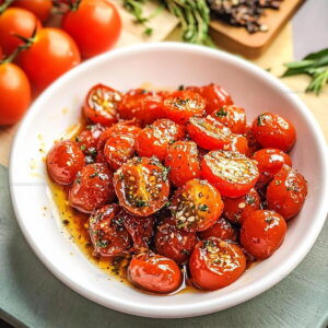 Simple Garlic Roasted Cherry Tomatoes Recipe