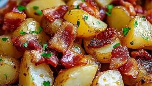 Bacon Honey Roasted Potatoes Recipe