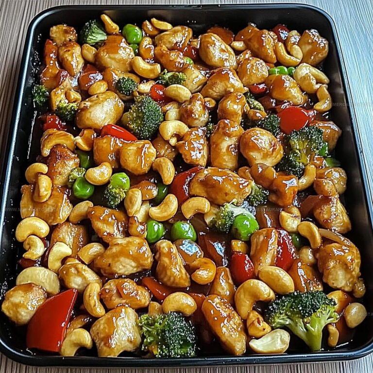 Simple Sheet Pan Cashew Chicken Recipe
