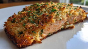 Parmesan-Crusted Baked Salmon Recipe