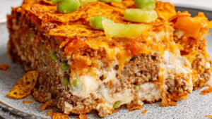 Crunch-Crusted Dorito Meatloaf Casserole Recipe
