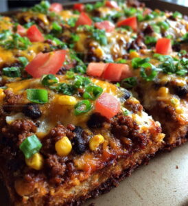 Party SheetPan Taco Pizza Recipe