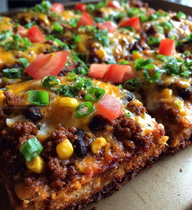 Party SheetPan Taco Pizza Recipe