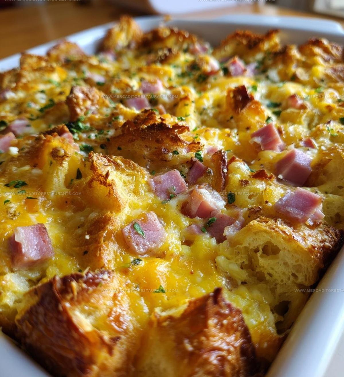 Ham And Cheese Croissant Breakfast Casserole Recipe