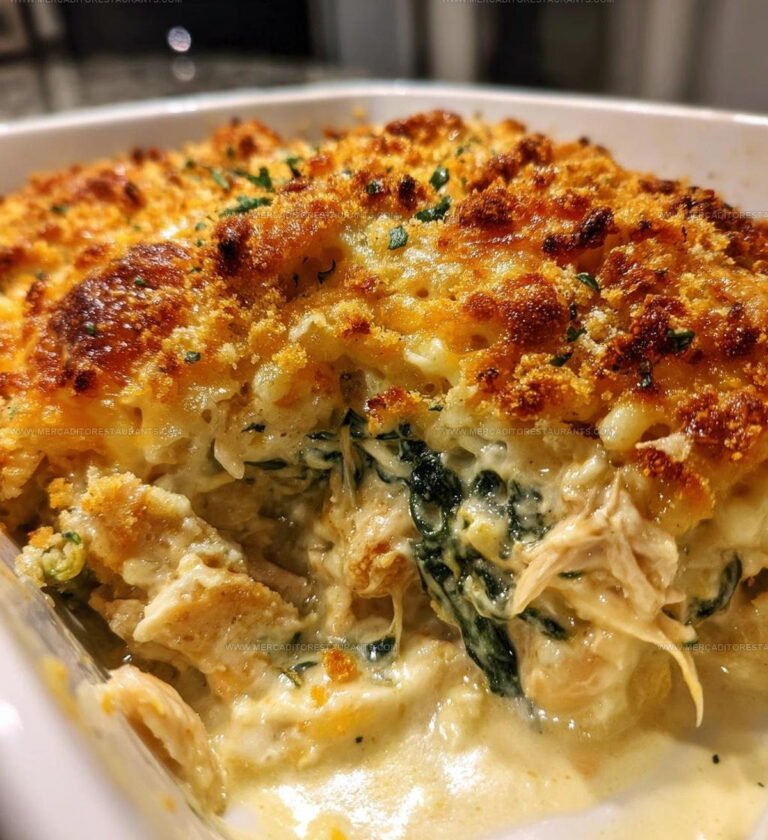 Weeknight Creamy Chicken Spinach Casserole Recipe