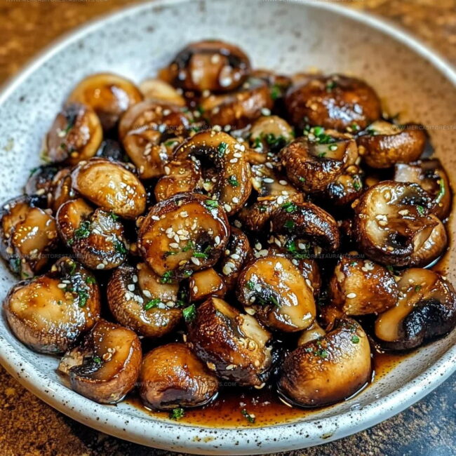 Preparation Steps for Honey Garlic Roasted Mushrooms