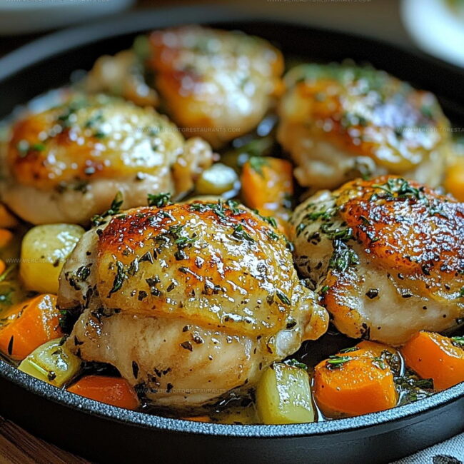 Roasting Guide for Herb Butter Chicken Thighs and Veggies