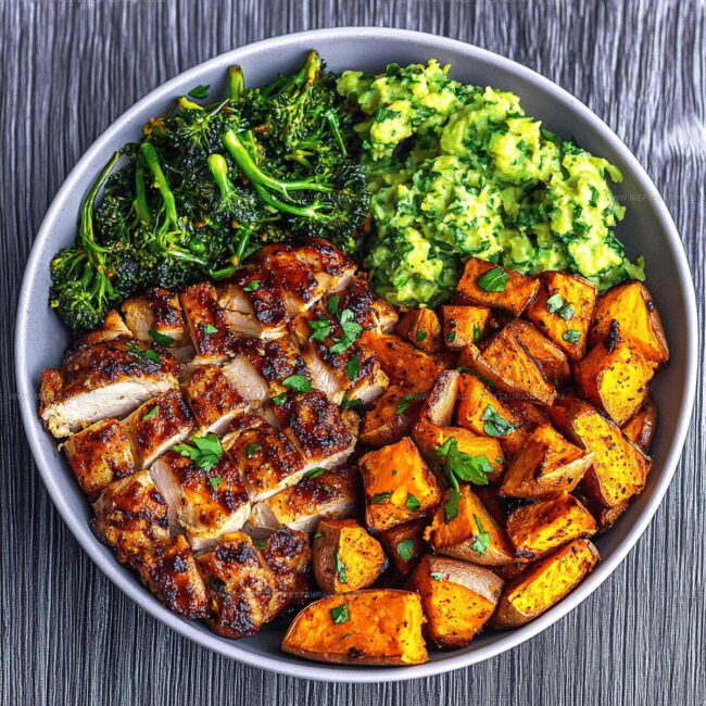 Why BBQ Chicken Roasted Sweet Potato Bowls Belong On Your Menu