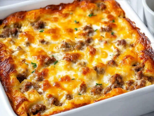 Morning Casserole Instructions with Crescent Rolls