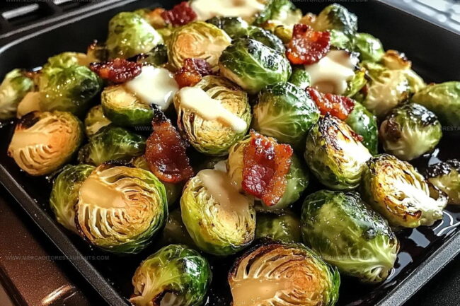 Simple Way to Make Honey Glazed Brussels Sprouts with Bacon