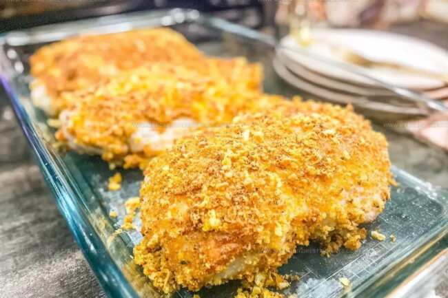 Preparing Crispy Baked Ranch Chicken Step by Step