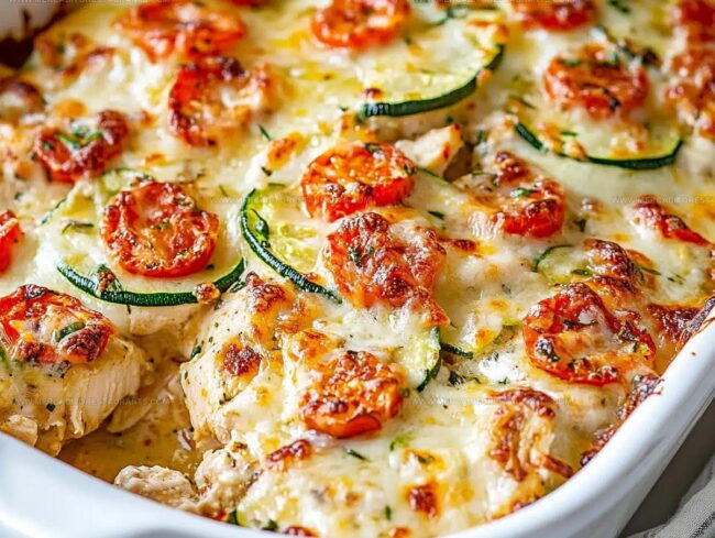 Preparation Guide for Mediterranean Chicken Zucchini Bake