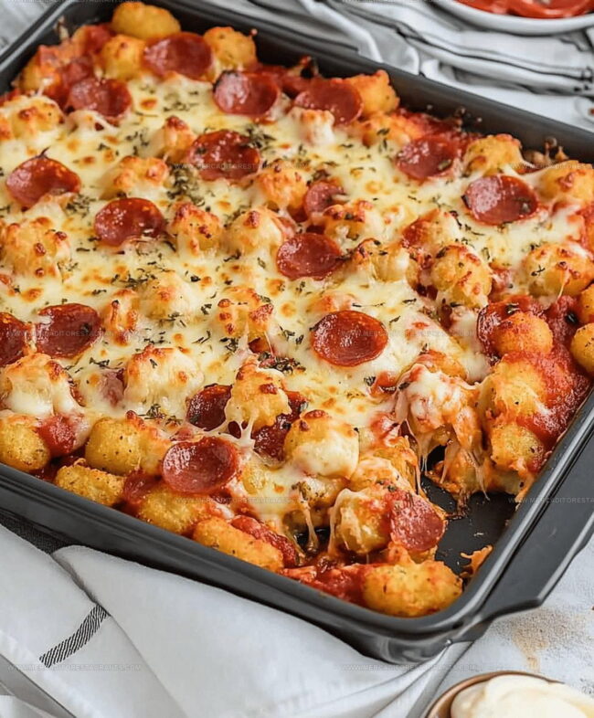 Cooking Method for Pizza Tot Casserole