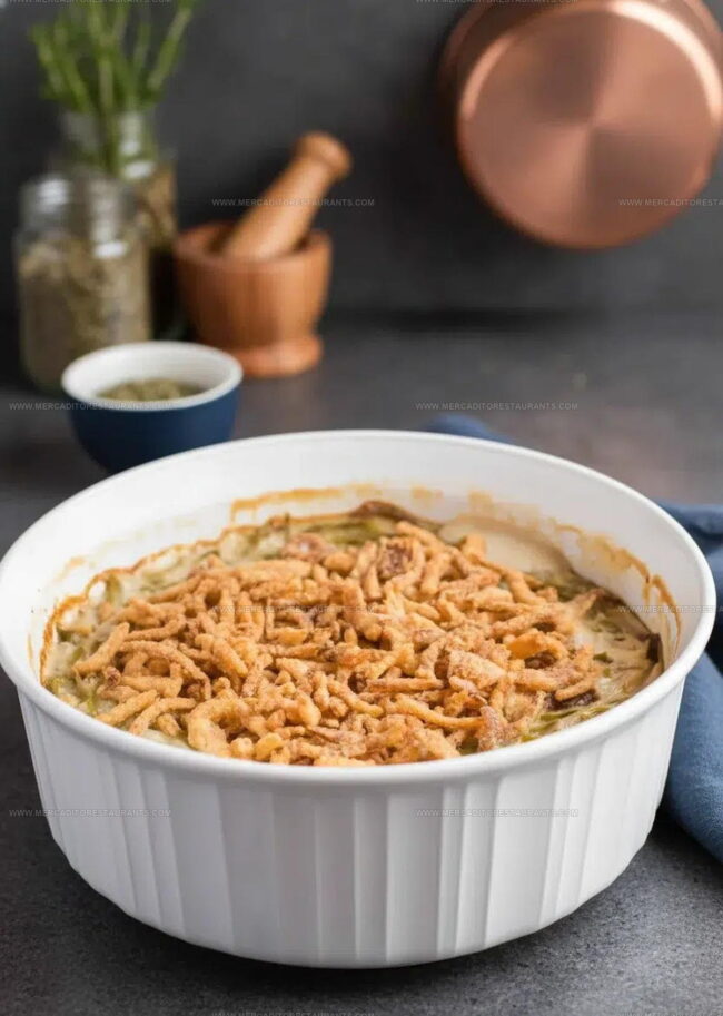 Preparing Green Bean Casserole Step By Step