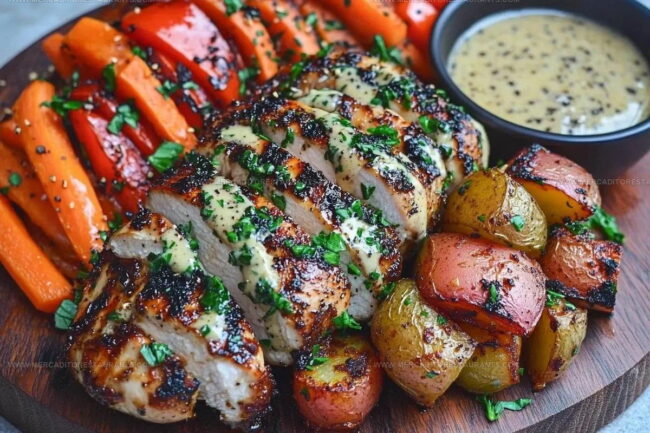 How to Make Honey Mustard Glazed Chicken With Roasted Vegetables