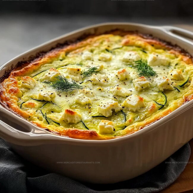 How to Bake a Zucchini Feta Casserole