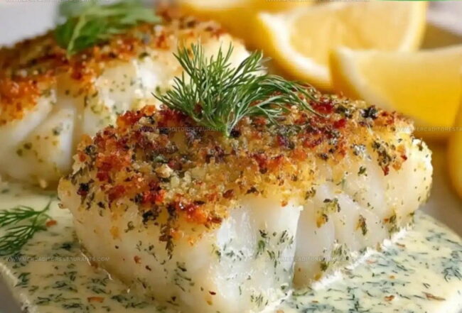 How to Bake Flaky Cod with a Smooth Lemon Dill Sauce