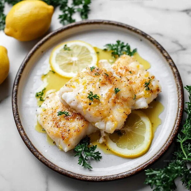 Classic Way to Make Baked Lemon Cod