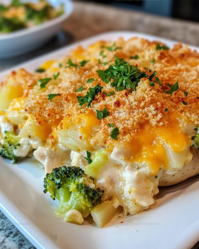 Basic Steps for Baked Potato Chicken Broccoli Casserole
