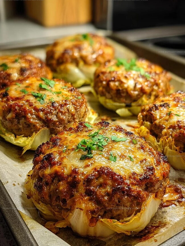 Oven Baked Cabbage Burgers Cooking Method
