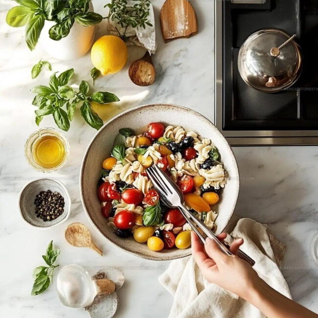 Cooking Process for Roasted Vegetable Pasta