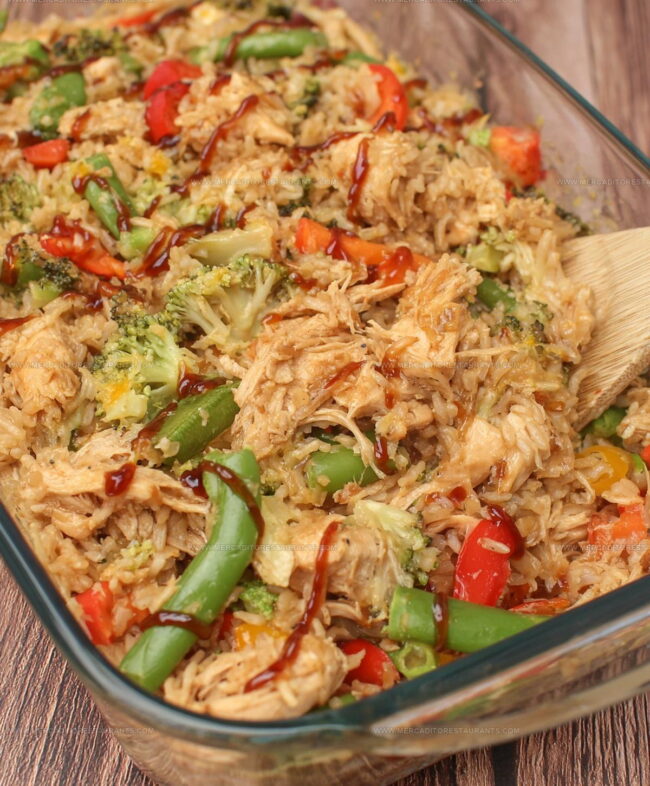 Making Teriyaki Chicken Casserole From Start to Finish