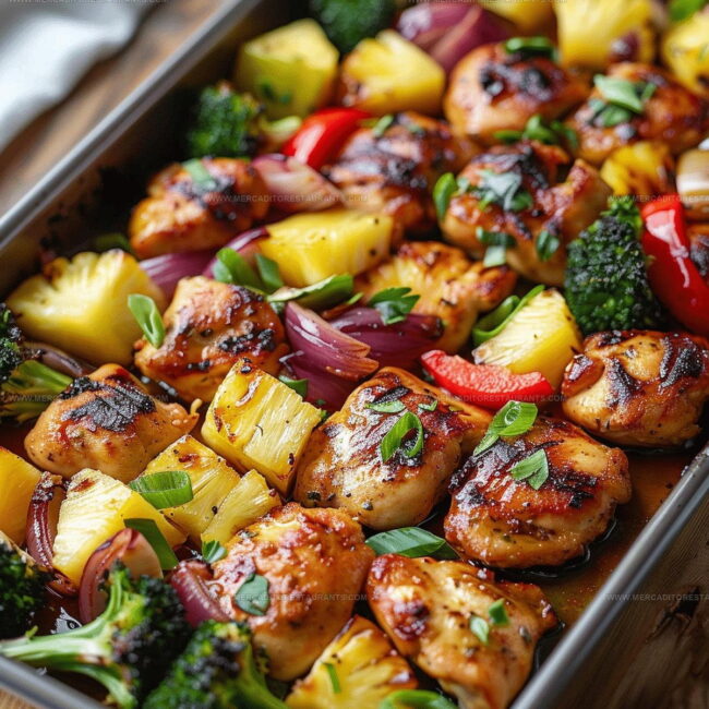 Preparation Steps for Sheet Pan Hawaiian Chicken