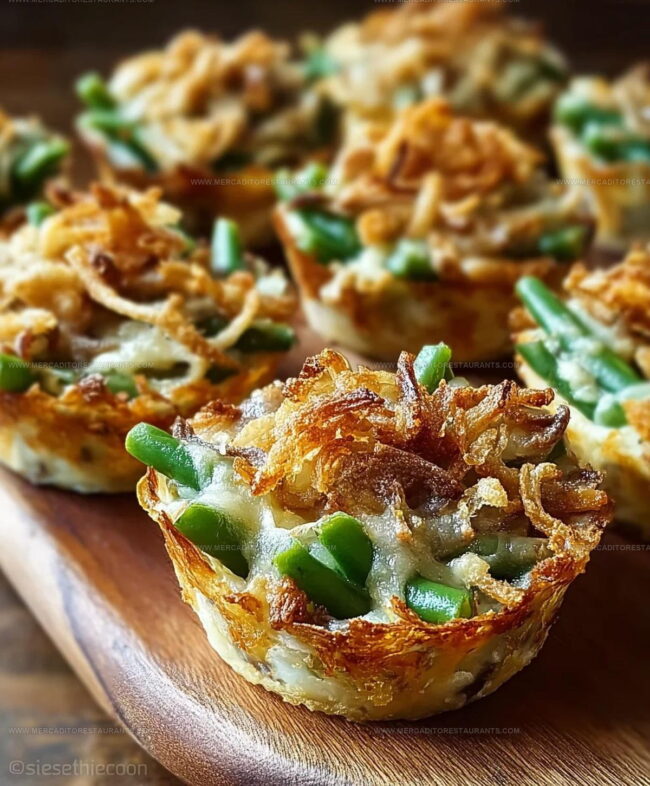 Easy Baking Instructions for Green Bean Casserole Cups