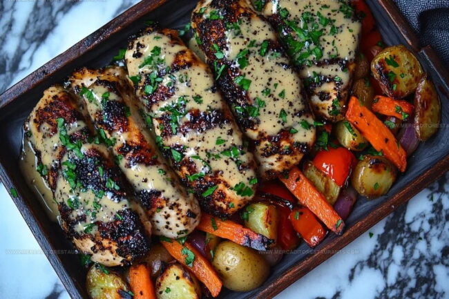 What Makes Honey Mustard Glazed Chicken With Roasted Vegetables So Satisfying