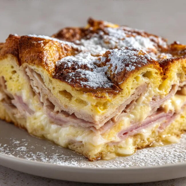 Preparing Monte Cristo Breakfast Casserole Step by Step