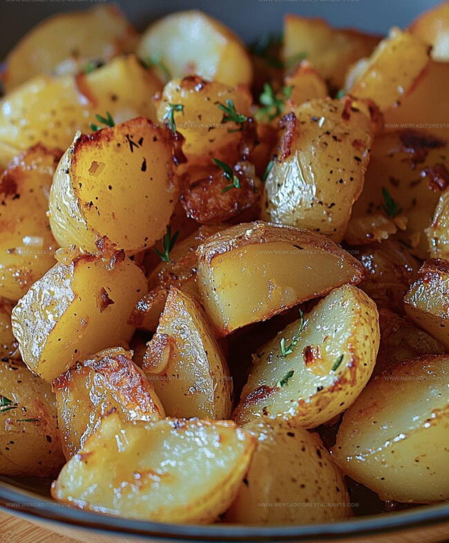 Step by Step Method for Oven Fried Potatoes and Onions