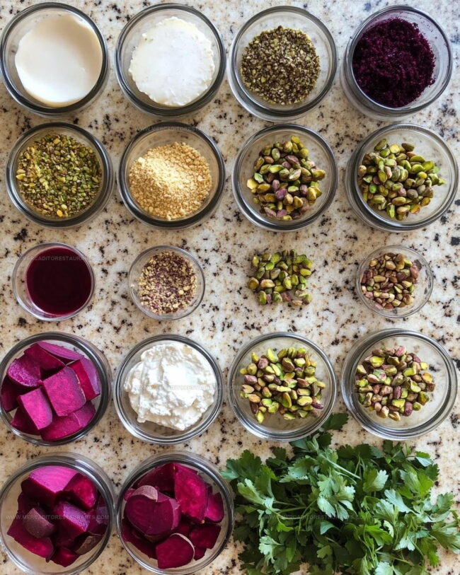 Roasted Beet Goat Cheese Log Ingredient Essentials