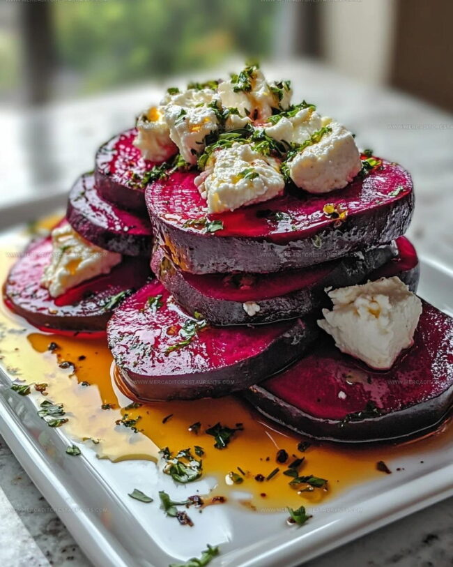 Easy Directions For Beet And Feta Napoleons