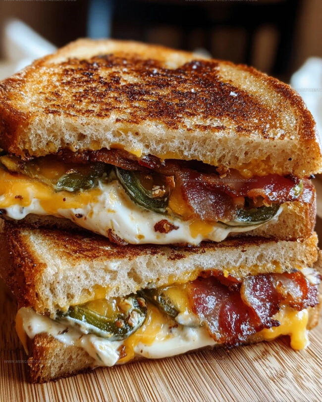 Preparing Roasted Jalapeno Popper Grilled Cheese Step By Step