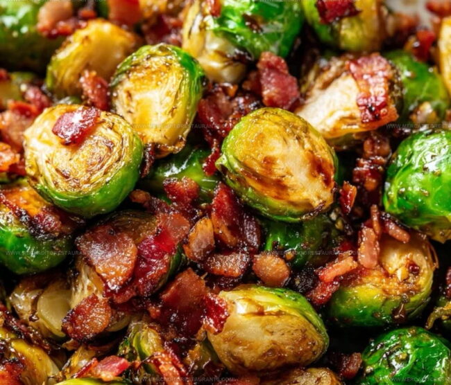 How to Roast Brussels Sprouts with Bacon and Balsamic