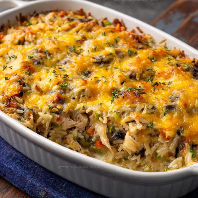 Steps for Making Chicken Wild Rice Casserole