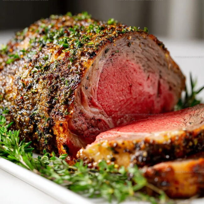Steps for Making Herb Crusted Prime Rib Roast